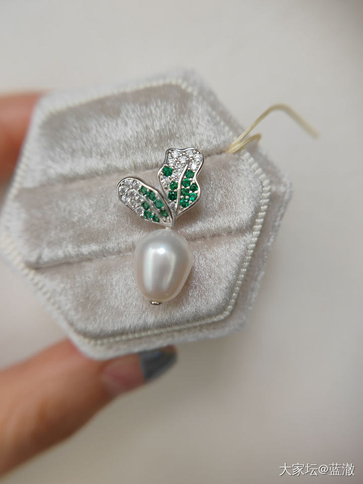各种镶嵌珍珠首饰，都是银镶_有机宝石