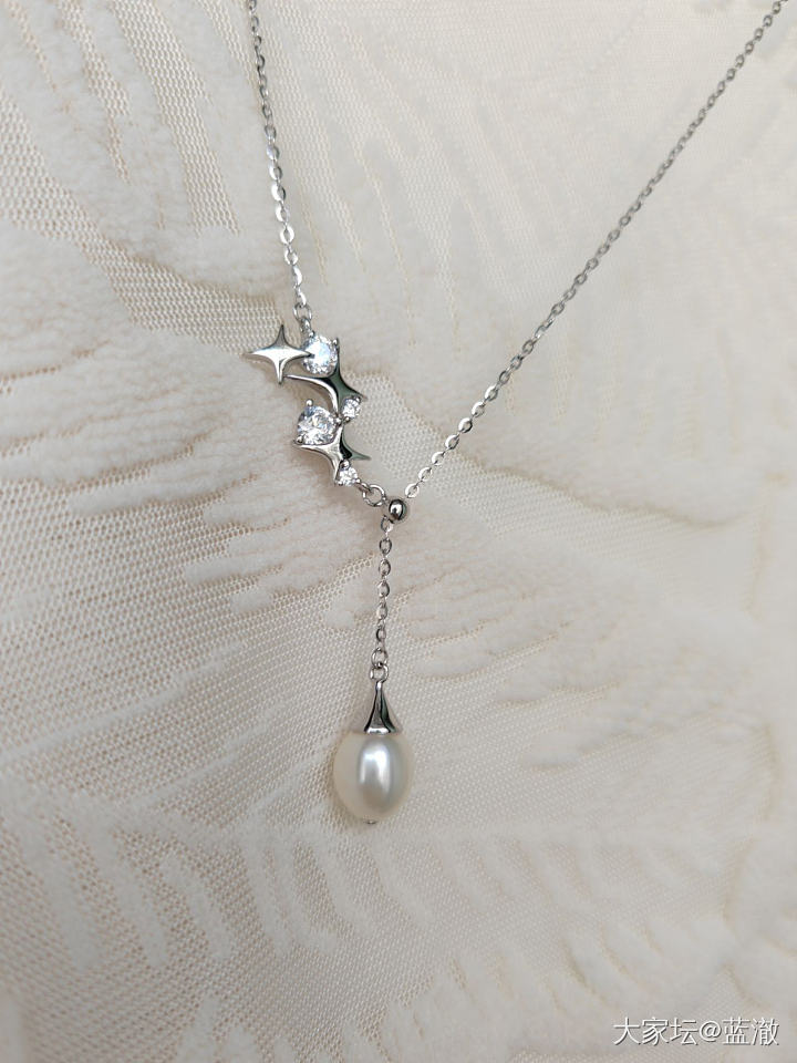 各种镶嵌珍珠首饰，都是银镶_有机宝石