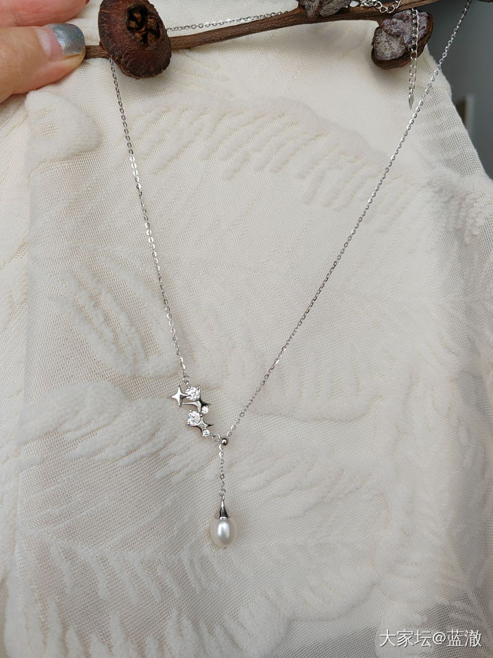 各种镶嵌珍珠首饰，都是银镶_有机宝石