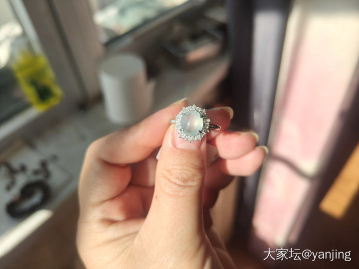 天然缅甸A货翡翠戒指耳钉_翡翠