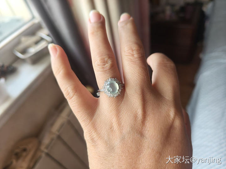 天然缅甸A货翡翠戒指耳钉_翡翠