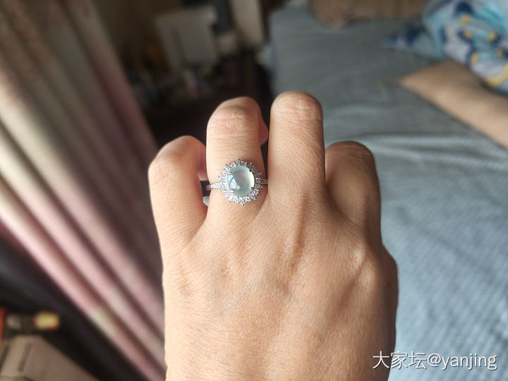 天然缅甸A货翡翠戒指耳钉_翡翠