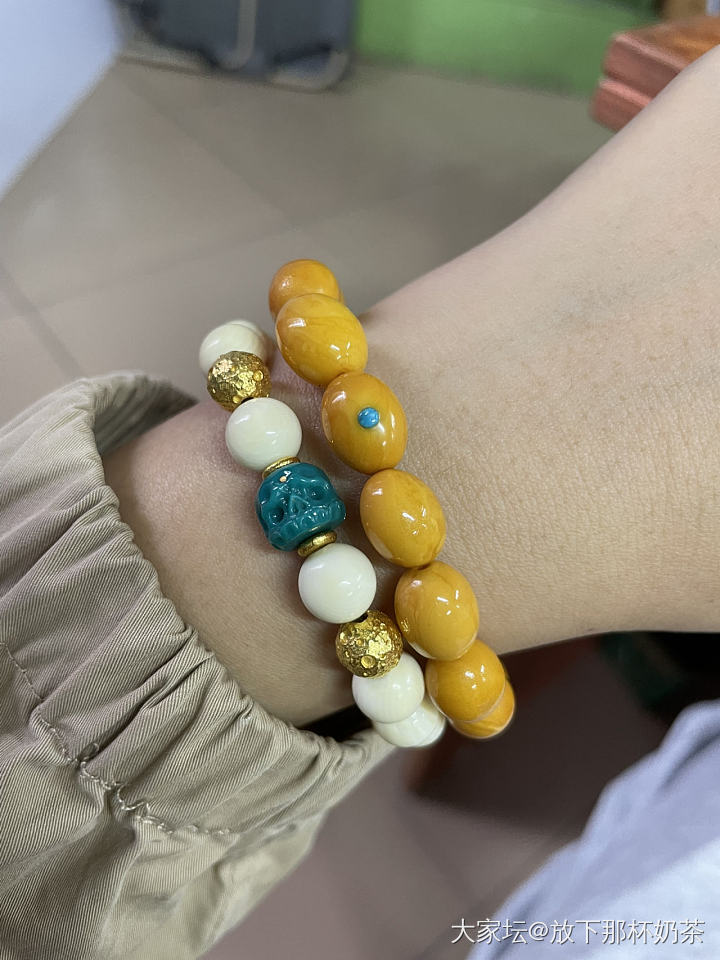 周末更新 血亏清理小百手链 都对半出珊瑚珍珠绿松蜜蜡小精品_有机宝石