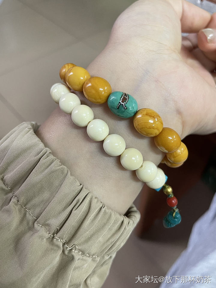 周末更新 血亏清理小百手链 都对半出珊瑚珍珠绿松蜜蜡小精品_有机宝石