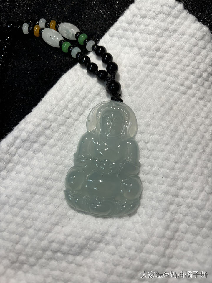 天然翡翠冰晴观音_翡翠
