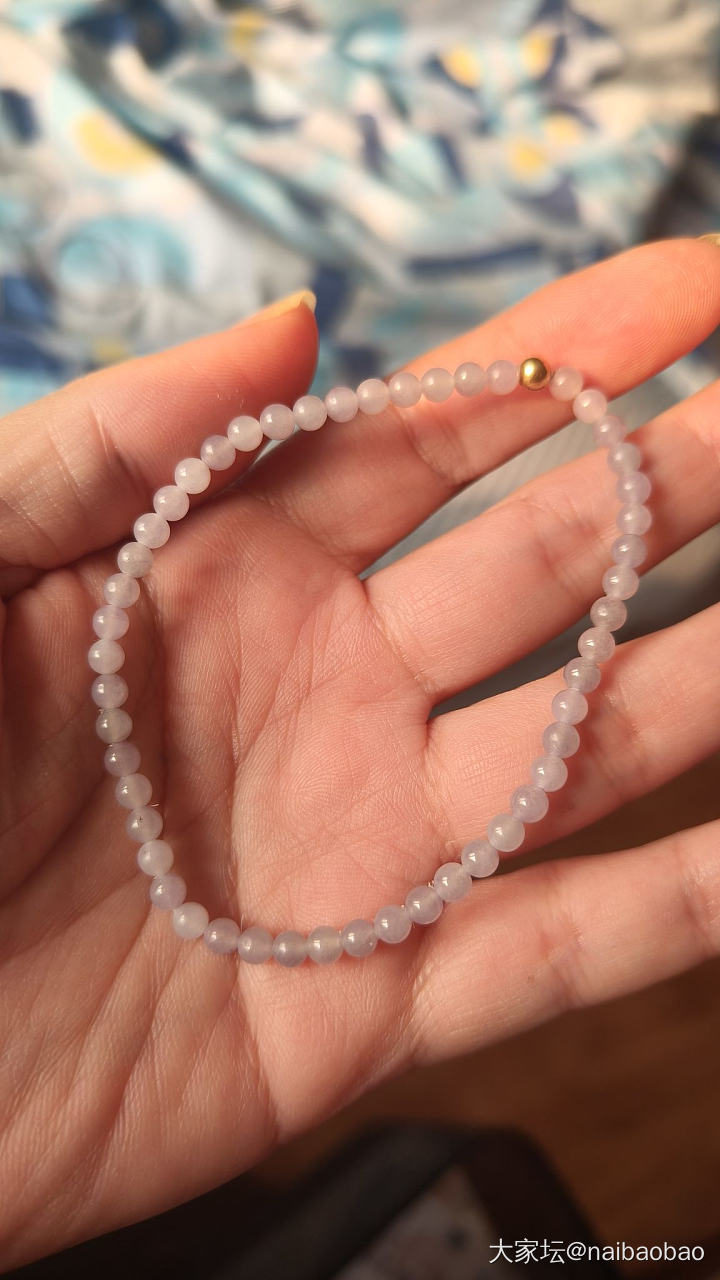天然缅甸A货翡翠珠链_翡翠