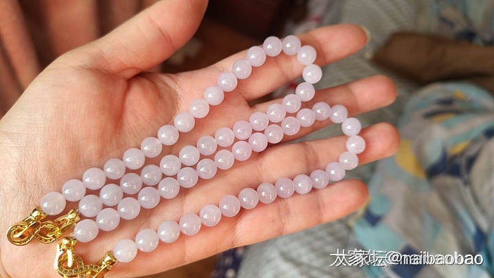 天然缅甸A货翡翠珠链_翡翠