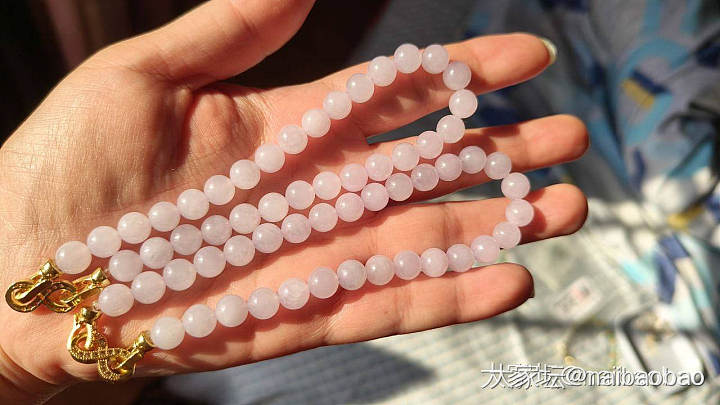 天然缅甸A货翡翠珠链_翡翠