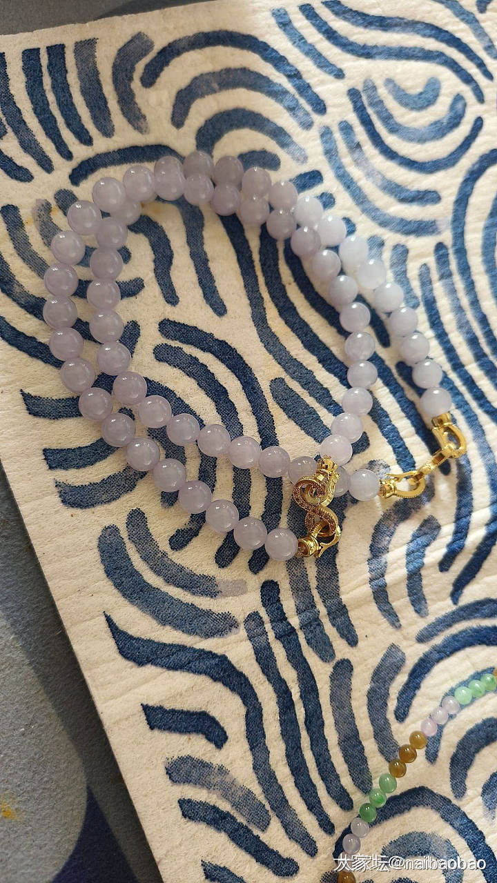 天然缅甸A货翡翠珠链_翡翠