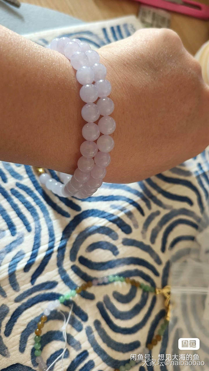 天然缅甸A货翡翠珠链_翡翠