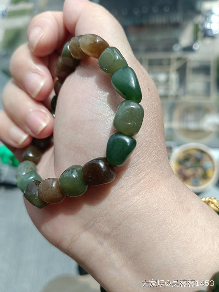 和田玉随形多宝串_和田玉