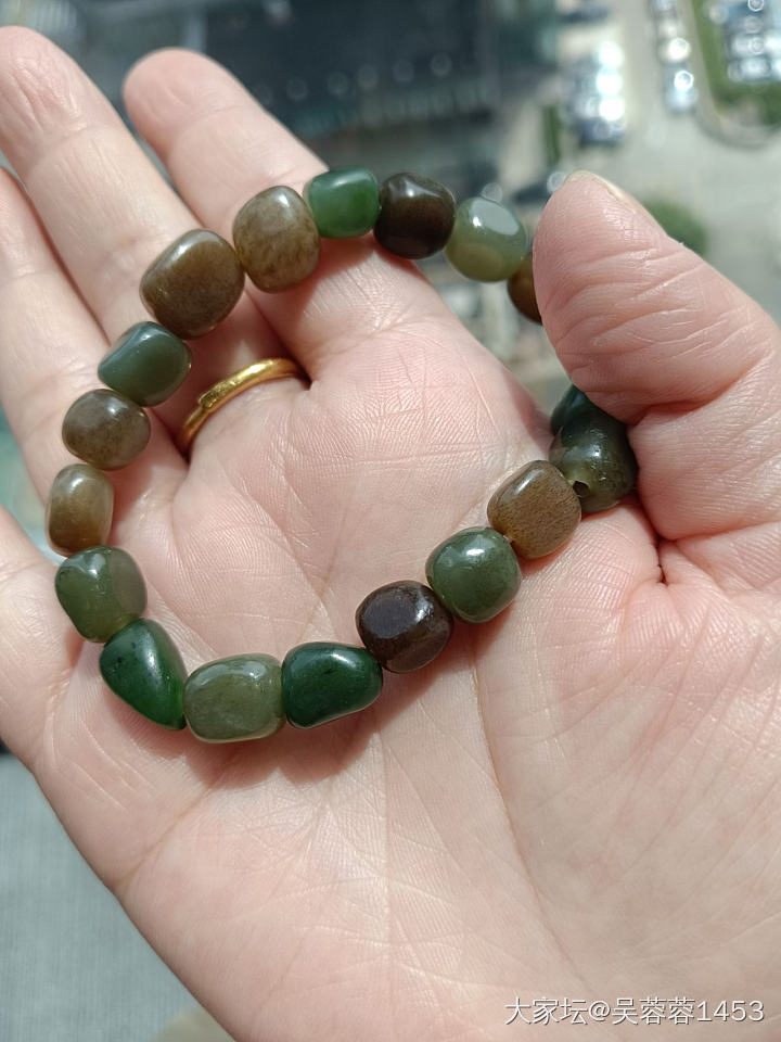 和田玉随形多宝串_和田玉