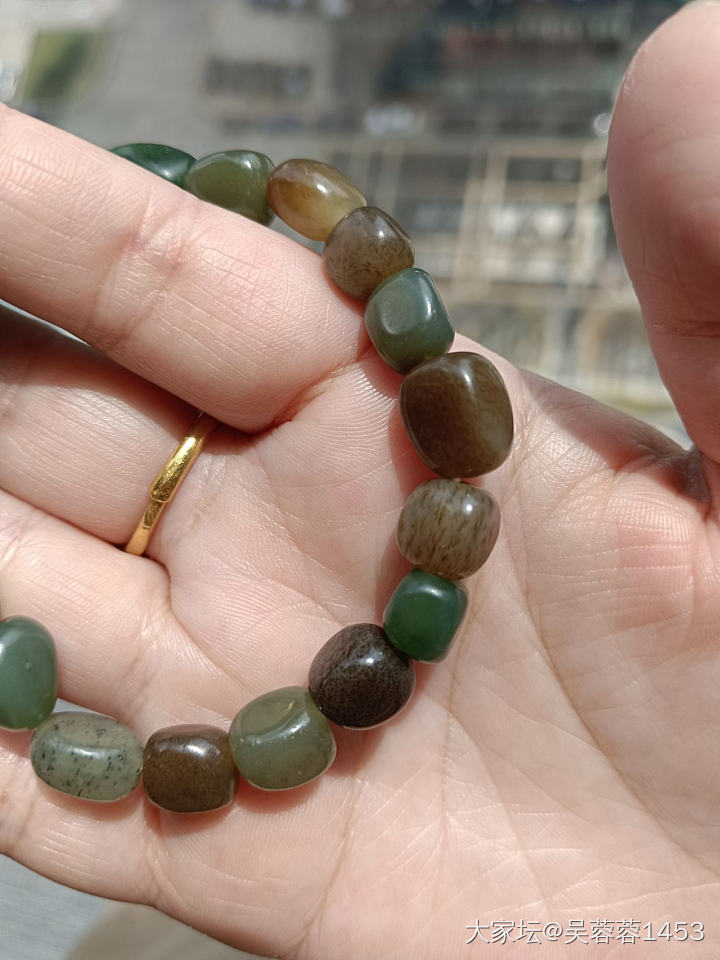 和田玉随形多宝串_和田玉