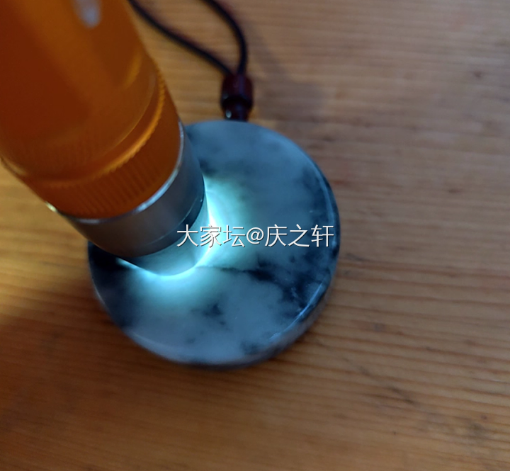 和田玉青花手镯芯110克直径55mm_和田玉