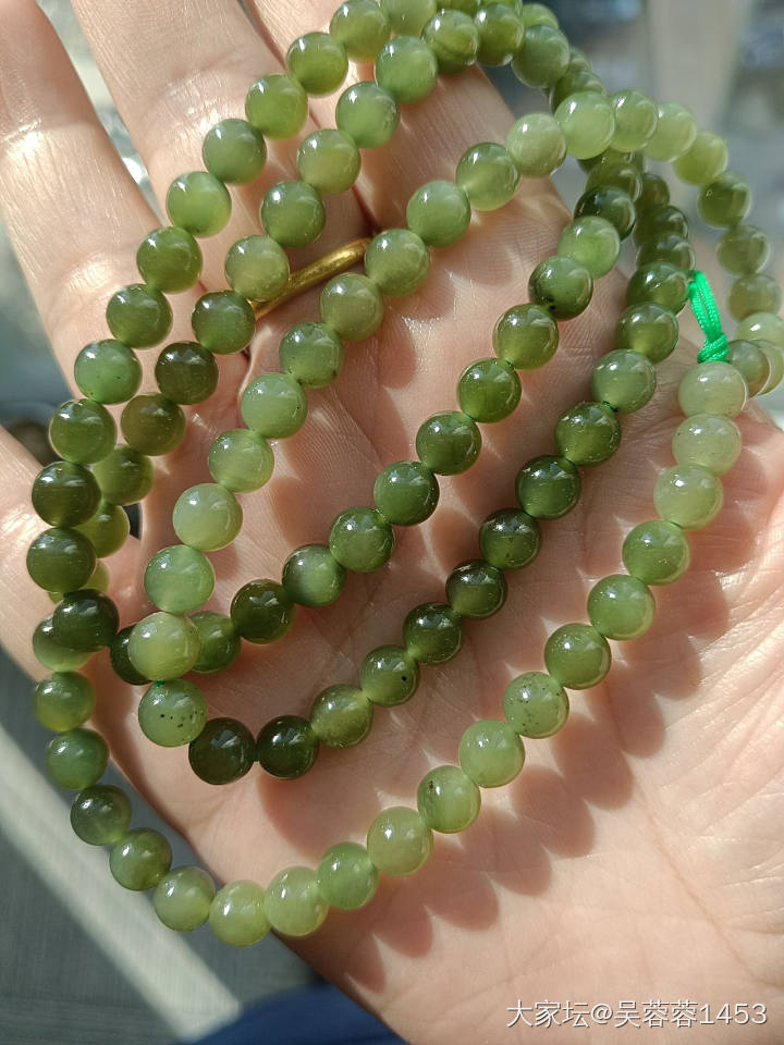 旧帖新用，99元包邮出一条碧玉长链_和田玉