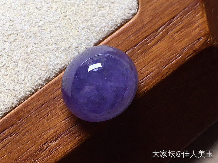 佳人美玉帝王紫蛋面_翡翠