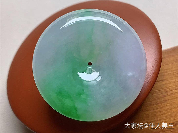 佳人美玉阳绿大平安扣价22800_翡翠