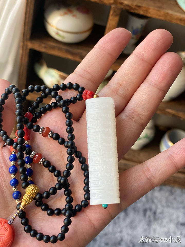 籽料仿古勒子（带国检证）_和田玉