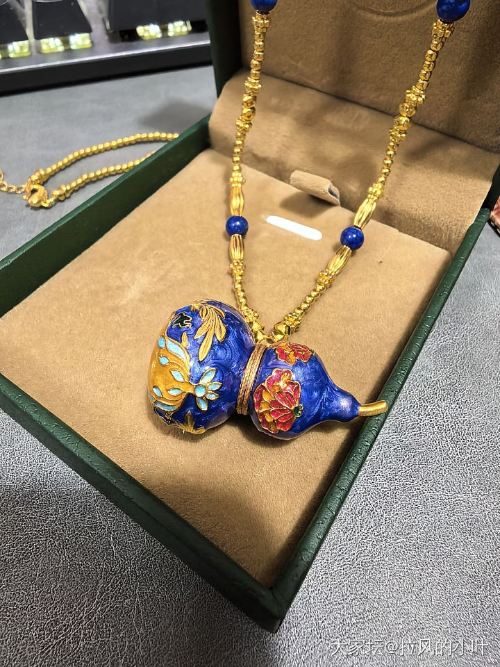 爱偲家吉祥福禄珐琅彩葫芦套链_银