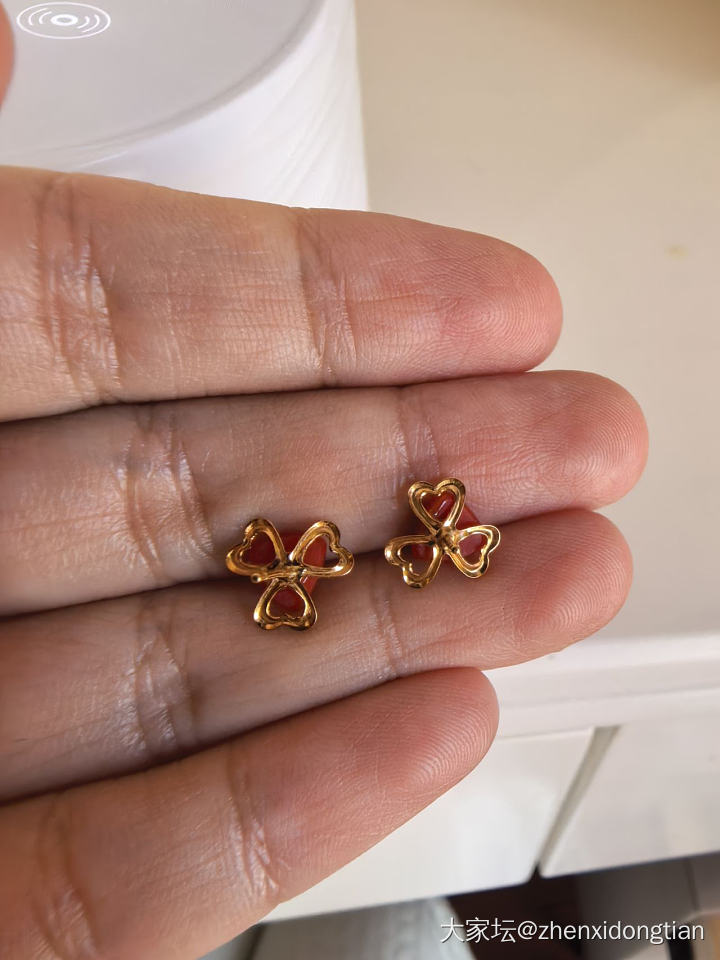 按金价出18K王同学耳钉_金