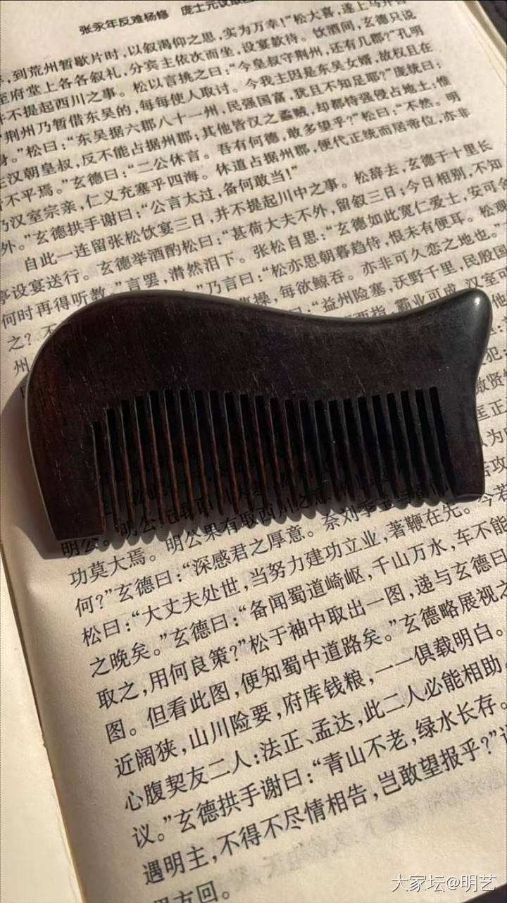 方寸臻品 无可匹敌——紫光檀素面精梳_首饰