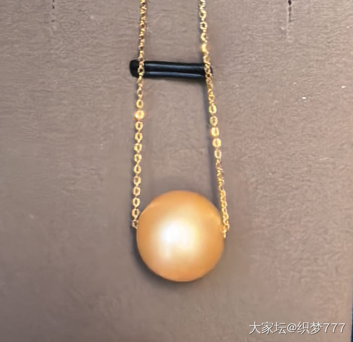 18K金镶嵌金珠一体链_名贵宝石