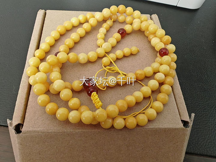 全新焦皮料蜜蜡手串_琥珀蜜蜡