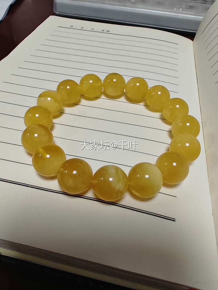 全新焦皮料蜜蜡手串_琥珀蜜蜡