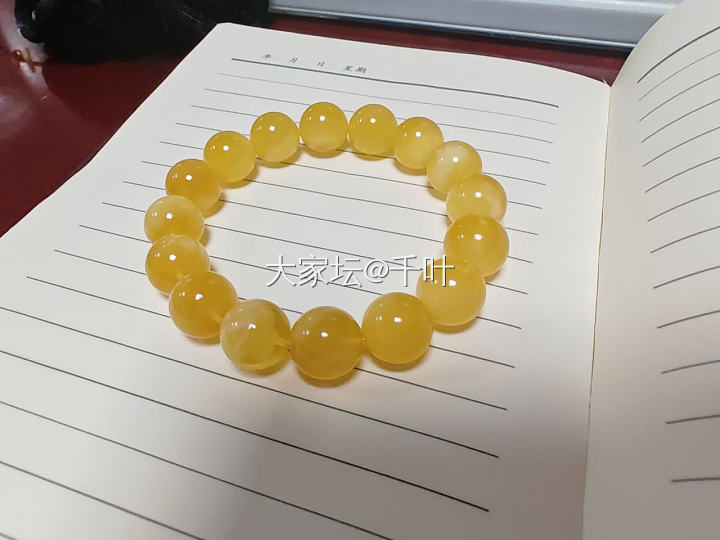 全新焦皮料蜜蜡手串_琥珀蜜蜡