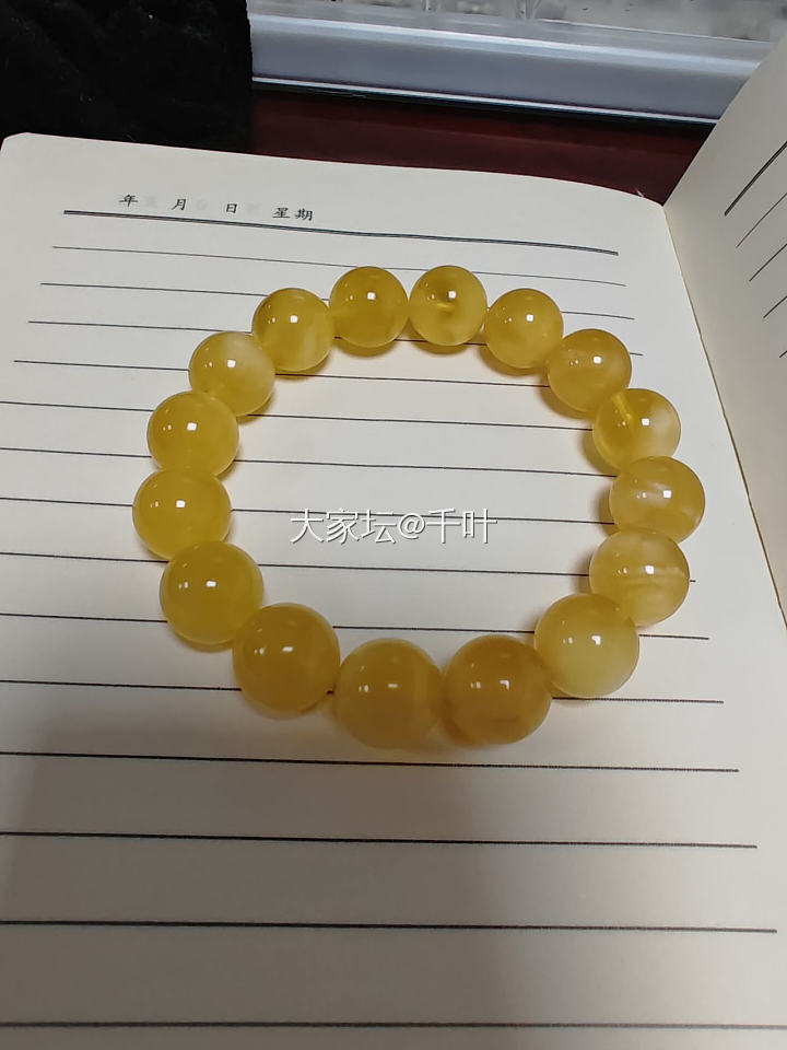 全新焦皮料蜜蜡手串_琥珀蜜蜡