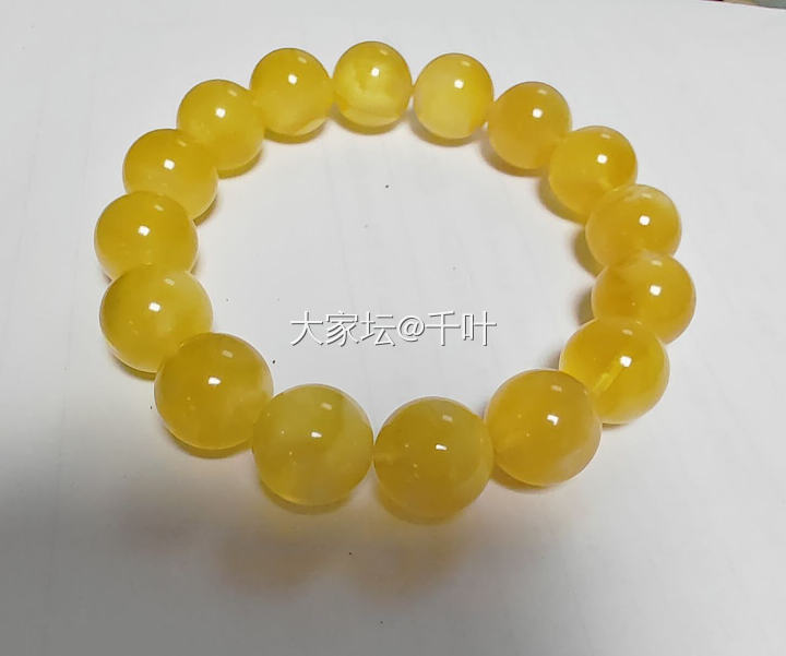 全新焦皮料蜜蜡手串_琥珀蜜蜡