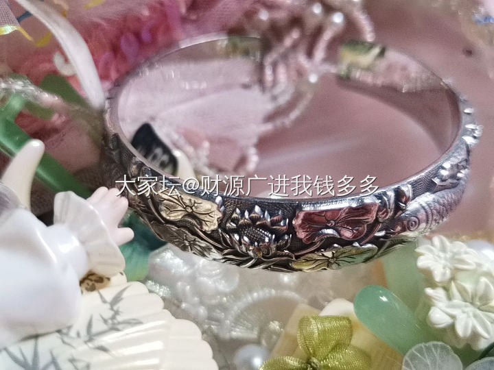 百年宝诚品牌银镯 花丝，镂空，浮雕工艺_银