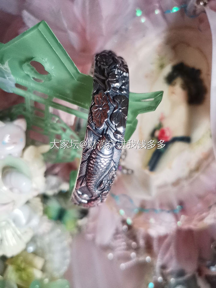 百年宝诚品牌银镯 花丝，镂空，浮雕工艺_银