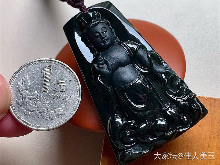 佳人美玉墨翠观音牌价14800_翡翠