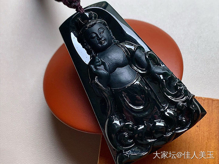 佳人美玉墨翠观音牌价14800_翡翠
