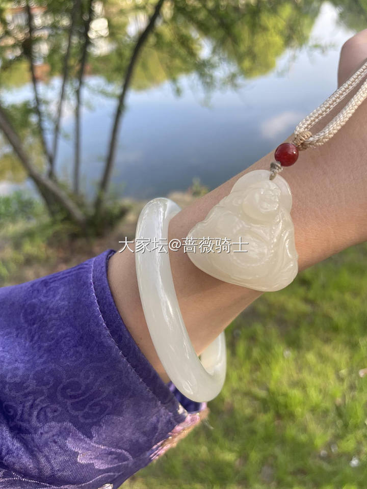 百位数出观山闲置青海蜂蜜水佛公吊坠挂件_和田玉