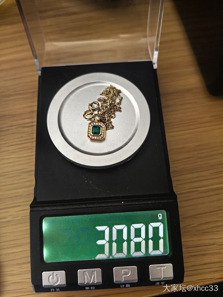 祖母绿锁骨链_金