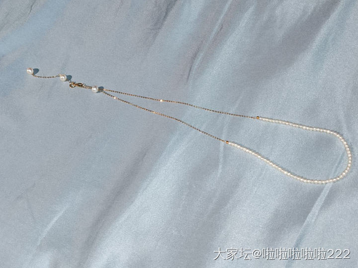 金价加一点，出一条极细珍珠小米珠项链_金