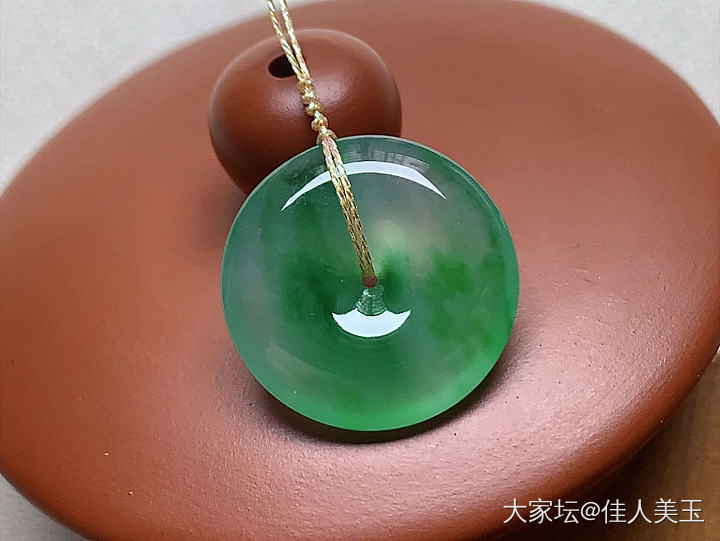 佳人美玉金丝绿平安扣行家货掌柜推荐_翡翠