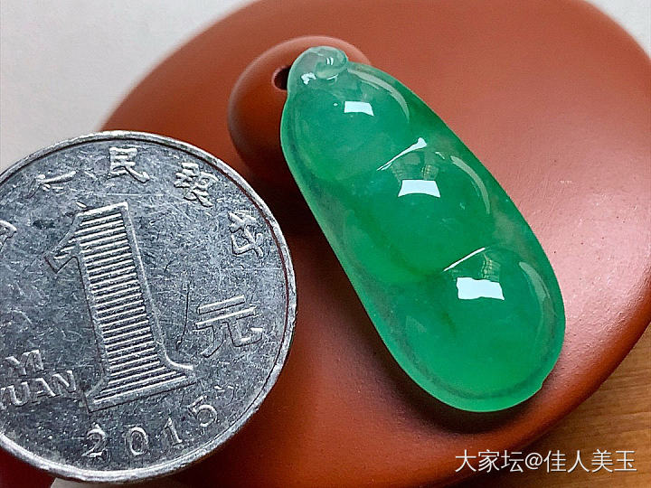 佳人美玉阳绿福豆价12800_翡翠