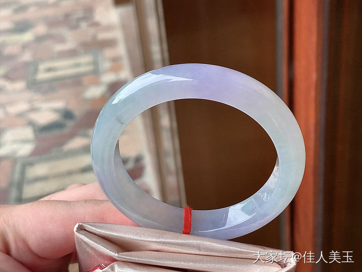 佳人美玉冰种粉紫手镯圈口54_翡翠