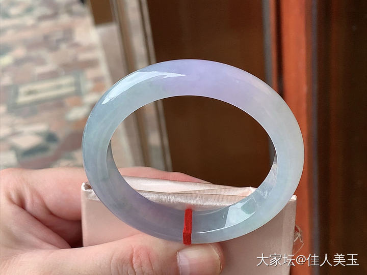 佳人美玉冰种粉紫手镯圈口54_翡翠