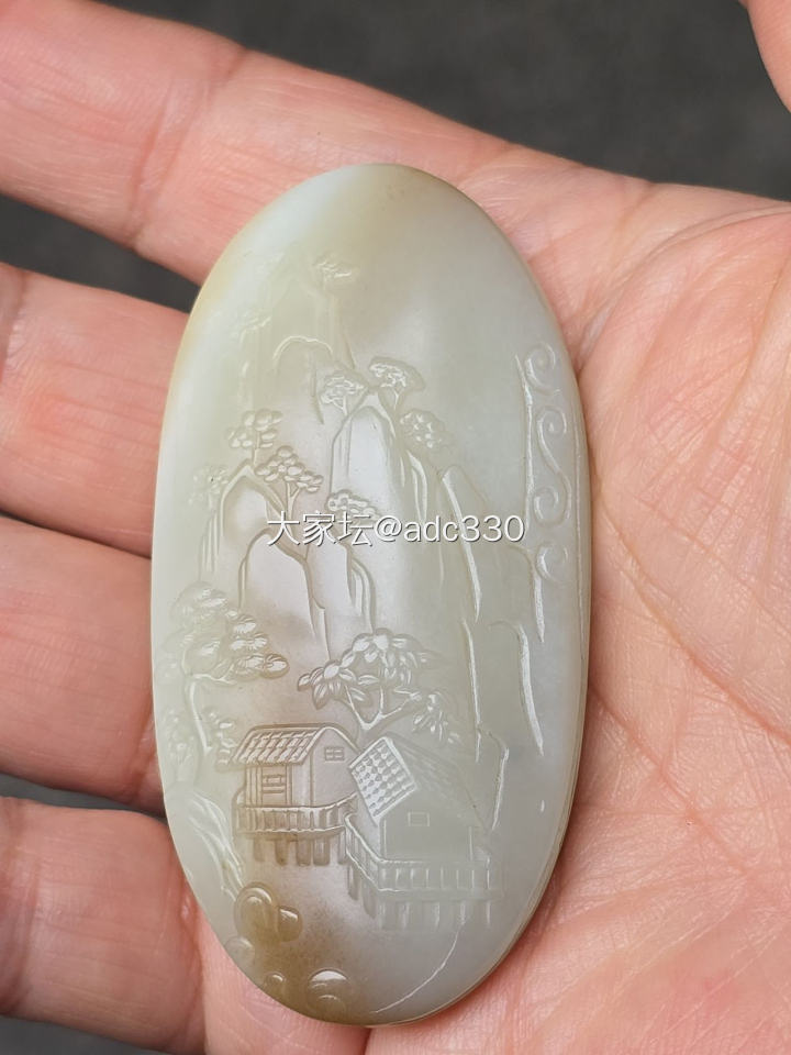 和田玉糖白观音_和田玉