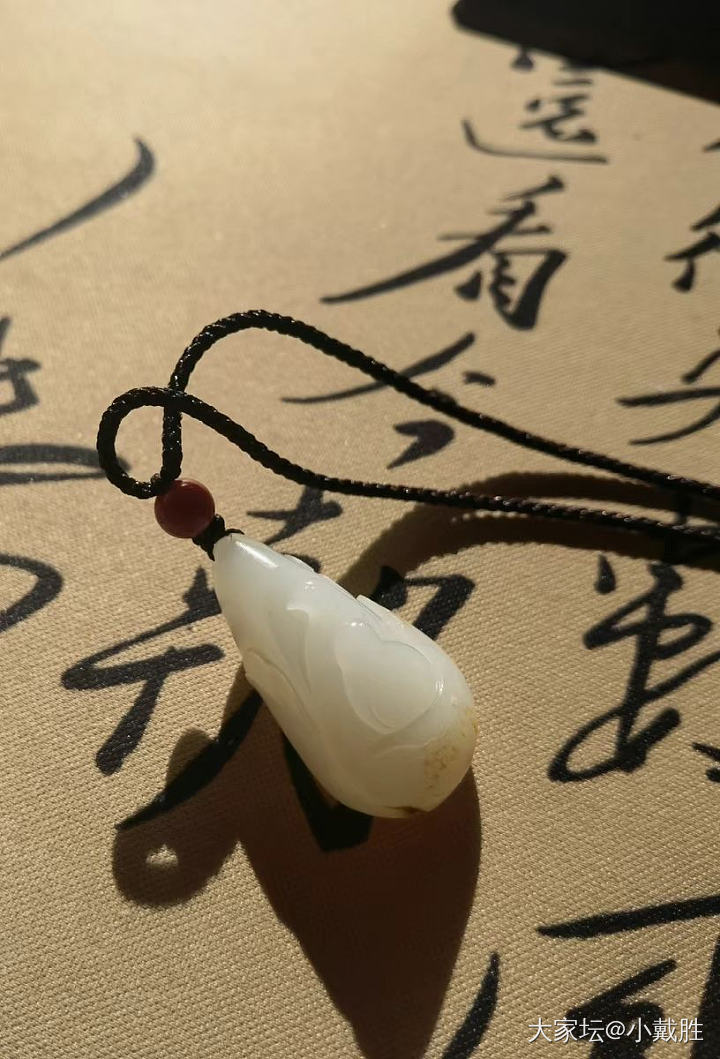 含舍董月好 新疆和田玉籽料白玉 吊件挂坠 安居乐业 鹌鹑_和田玉
