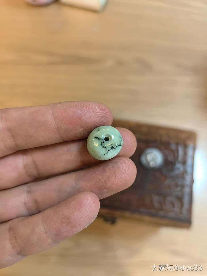 校长家银币，币套，原矿绿松_银