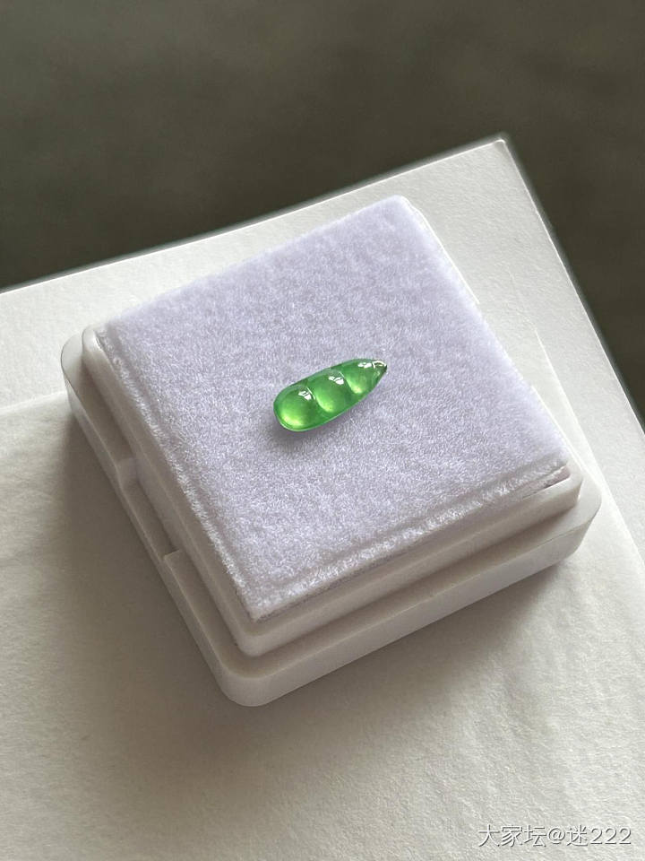 鲜绿的小豆子_翡翠