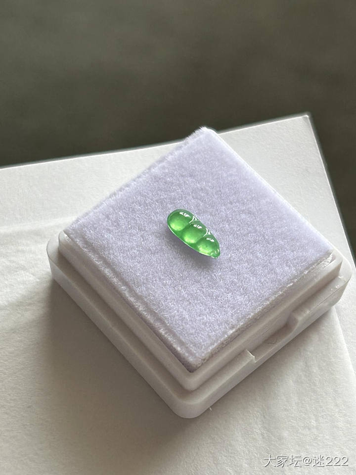 鲜绿的小豆子_翡翠