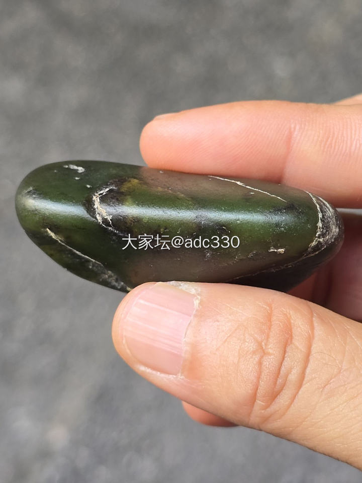 和田玉碧玉籽料原石_和田玉