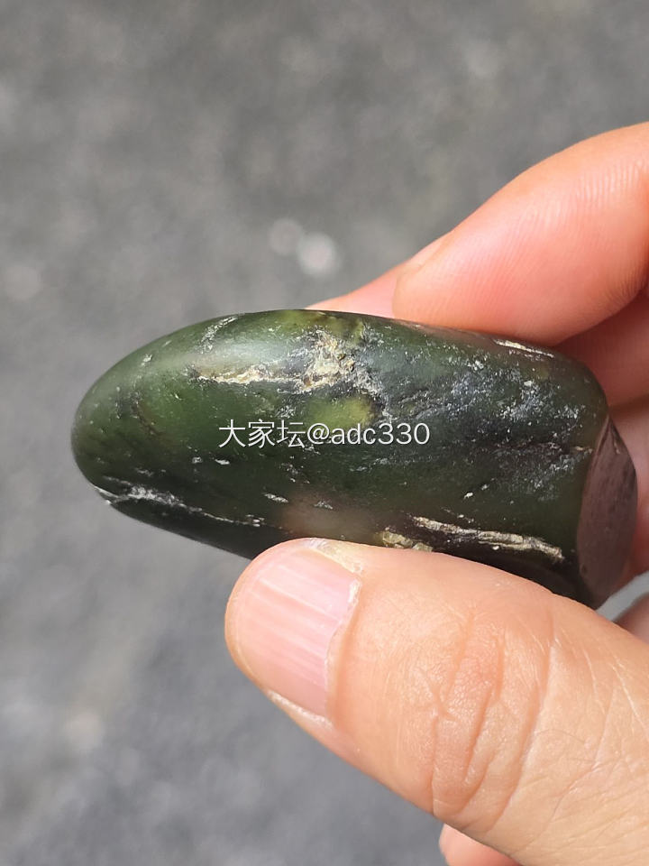 和田玉碧玉籽料原石_和田玉