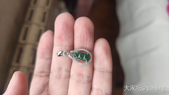 天然缅甸A货翡翠金镶银镶翡翠_翡翠